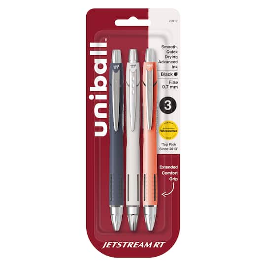 uniball™ Jetstream RT 0.7mm Fine Black Ink Retractable Gel Pens, 3ct.